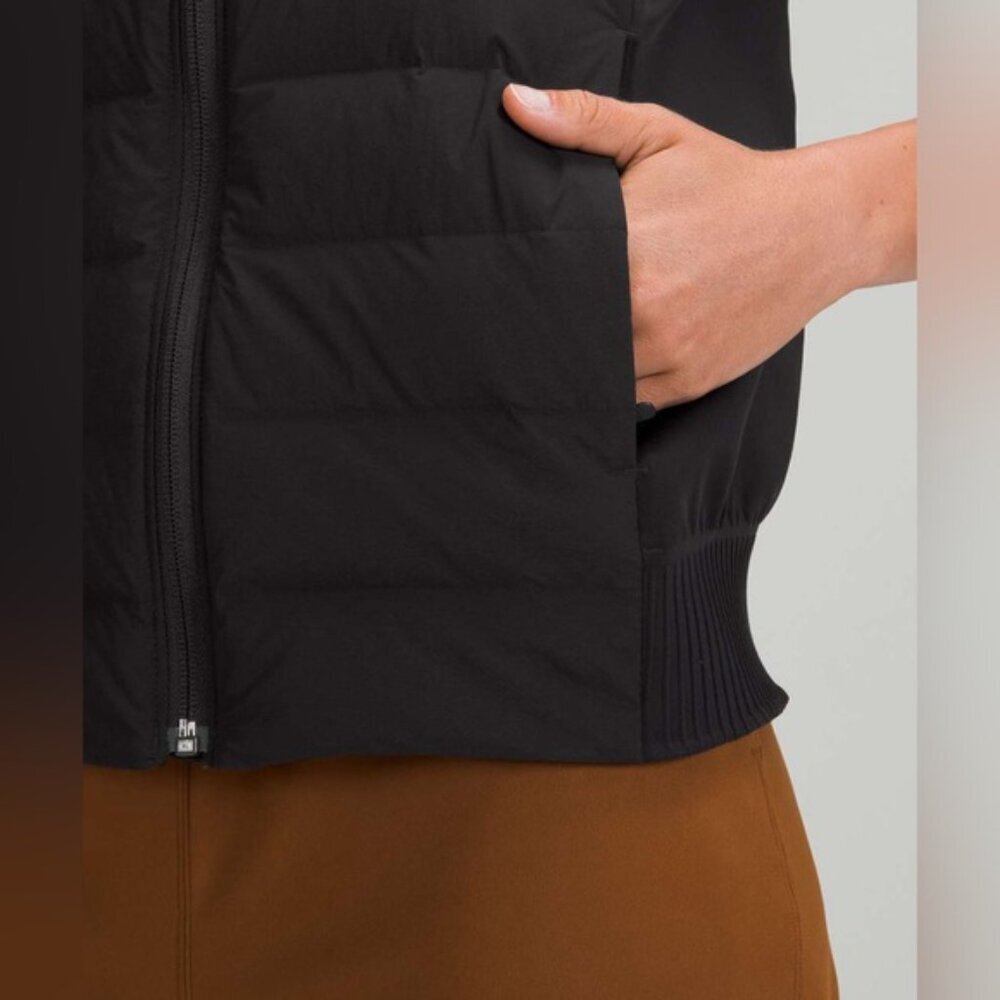 Lululemon Down & Around Vest Black Size 6 - Picture 4 of 10